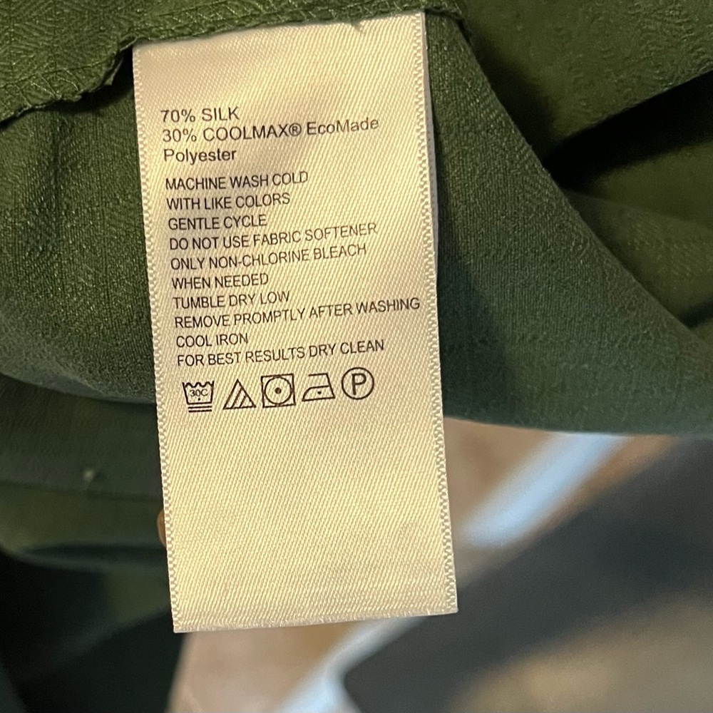 Tommy Bahama Forest Green Casual Button Down Shirt - Picture 7 of 7